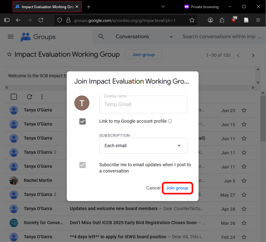 IEWG Gmail tutorial - Step 2