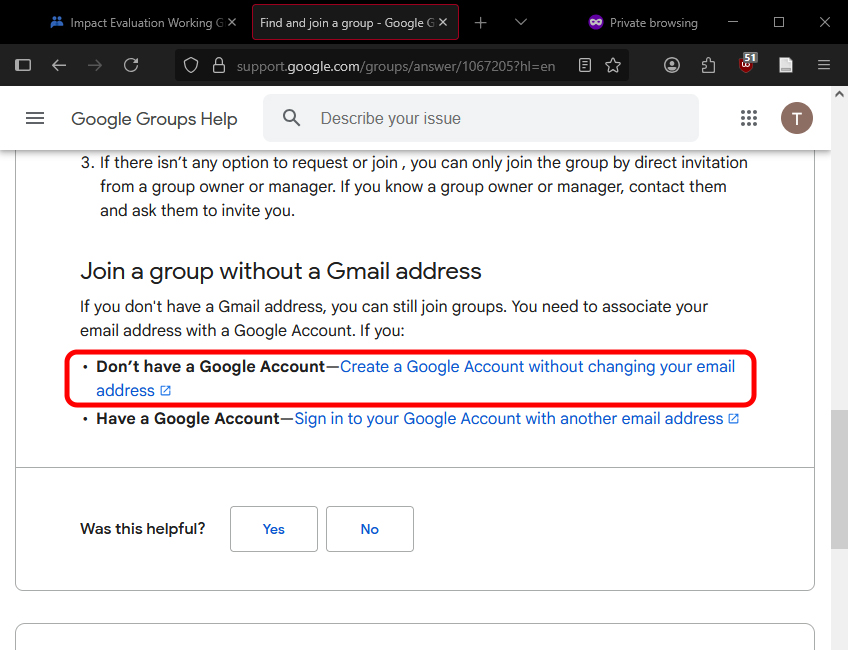 IEWG Non-Gmail tutorial - Step 1