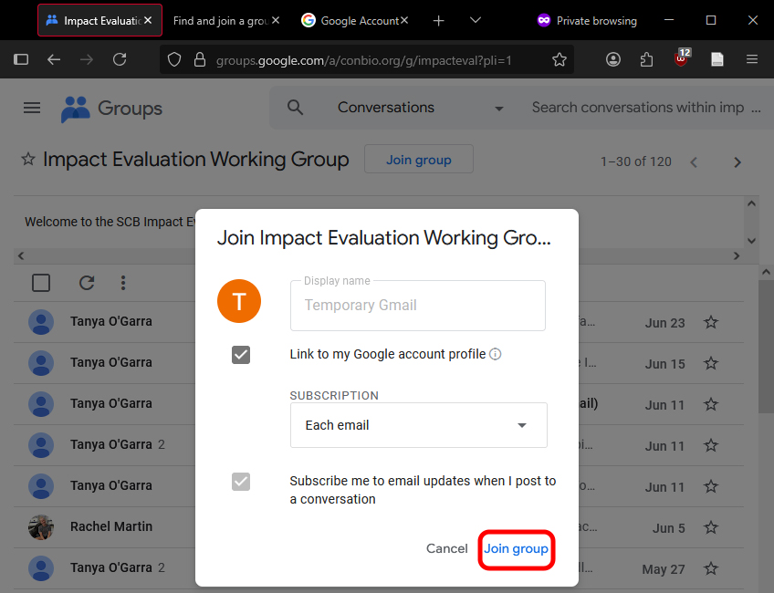 IEWG Non-Gmail tutorial - Step 6